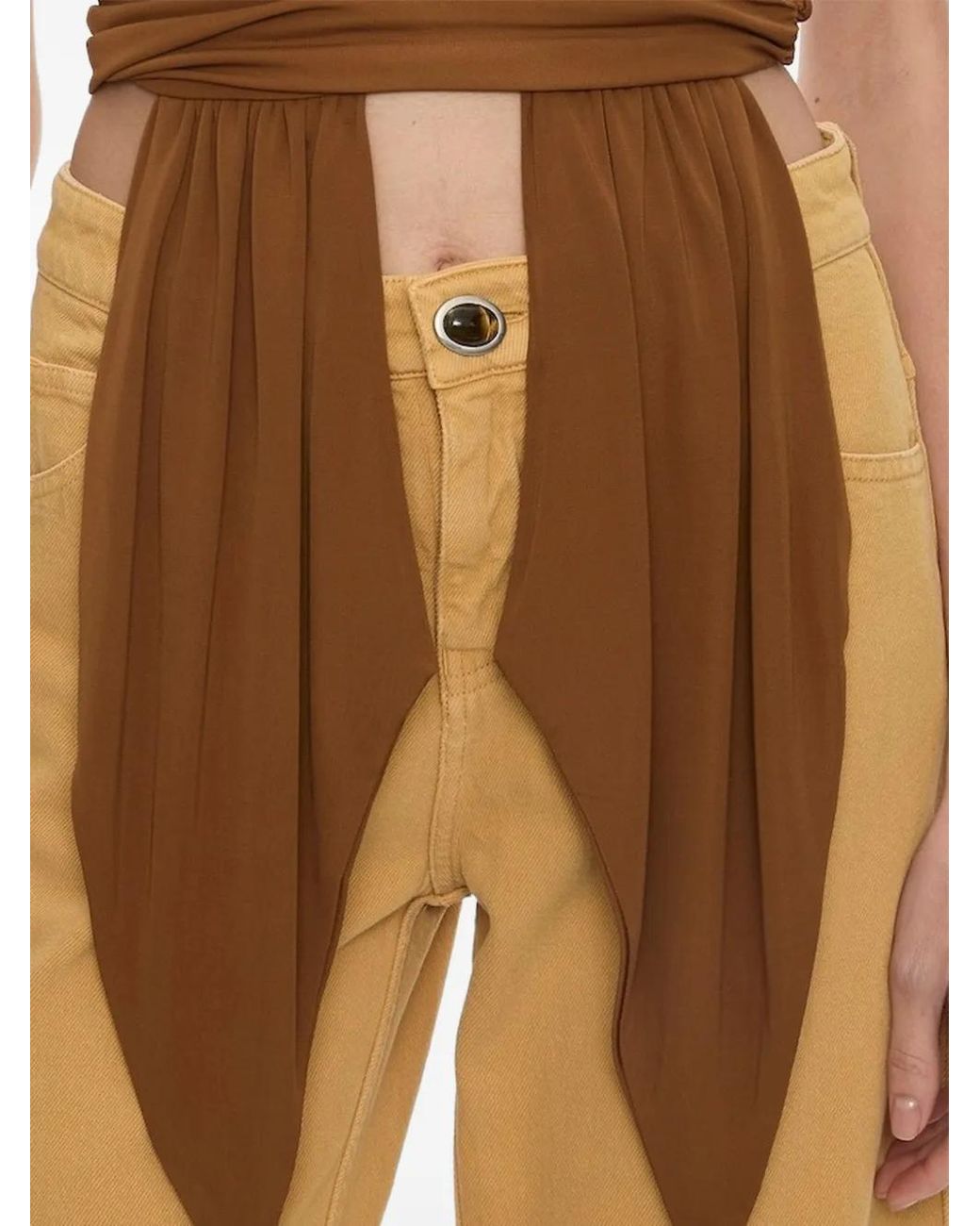 Christopher Esber Yellow Quartz Relaxed-Fit Jeans