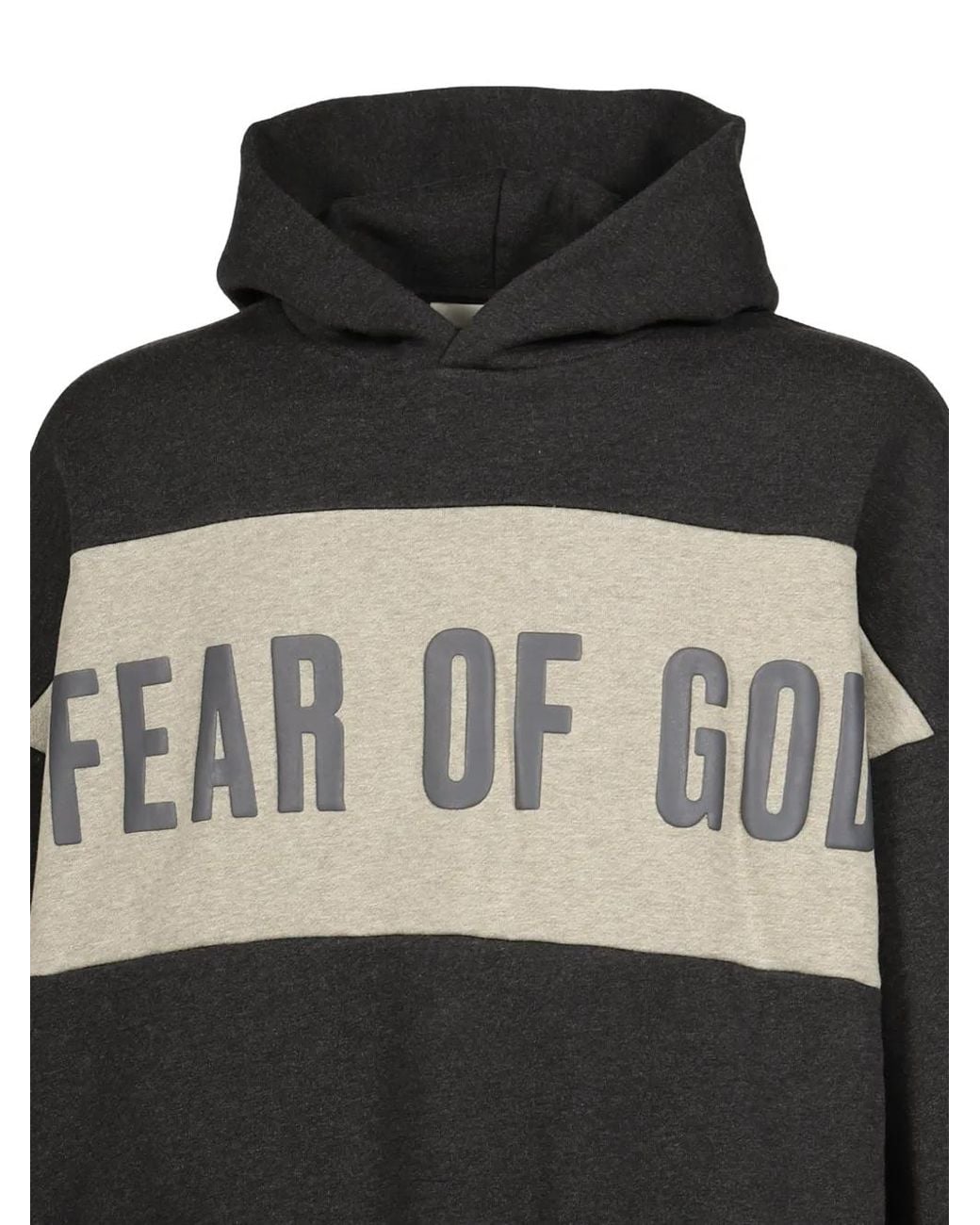Sudadera Corta A Paneles Con Capucha Essentials de hombre de color Black