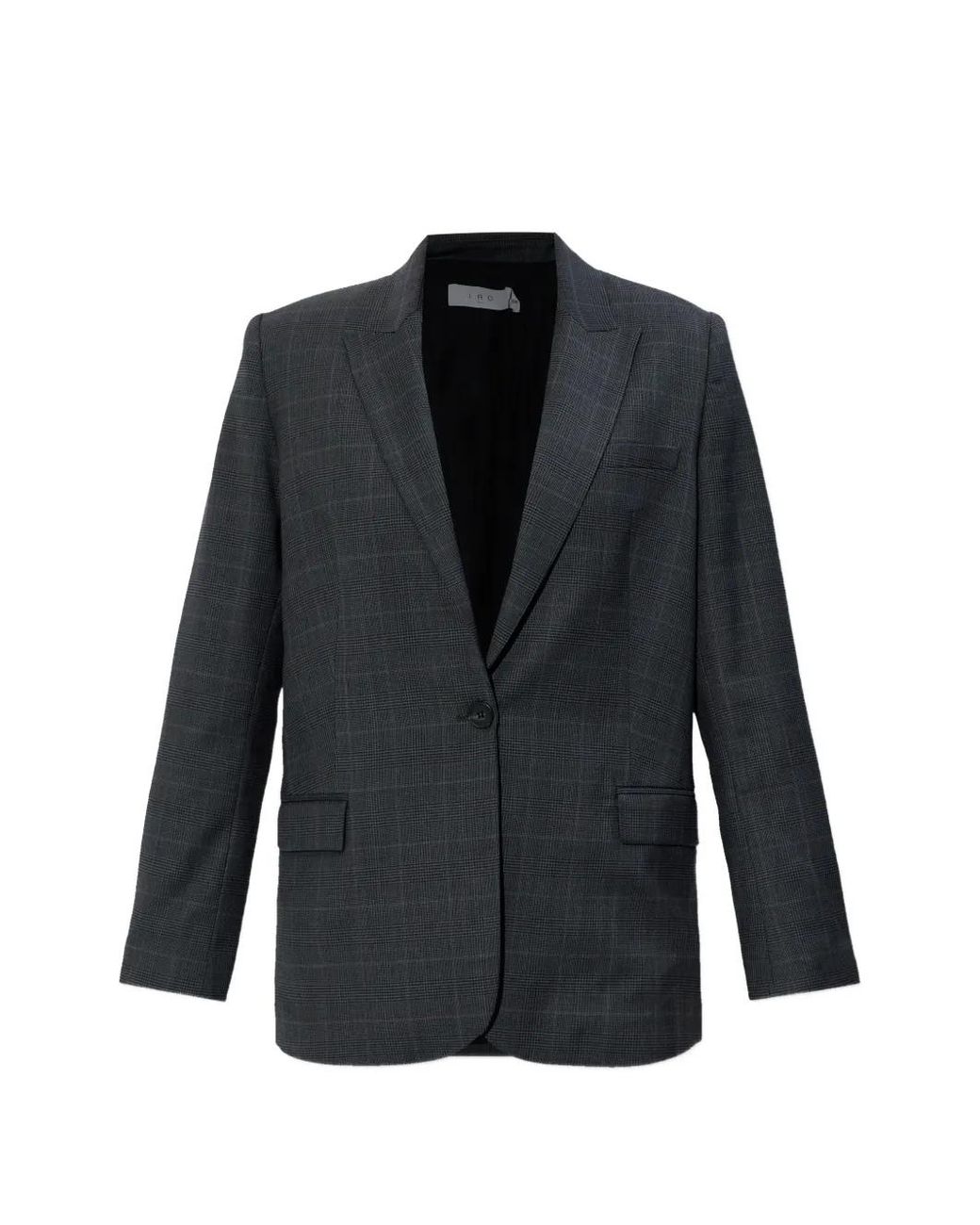 IRO Black Calu Check-Pattern Blazer