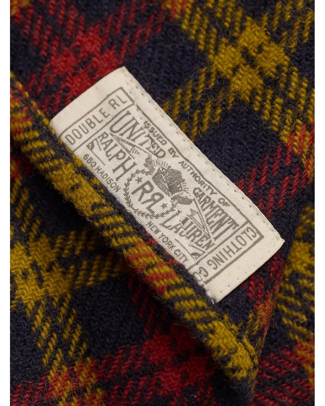 RRL Brown Check Pocket Shirt for men