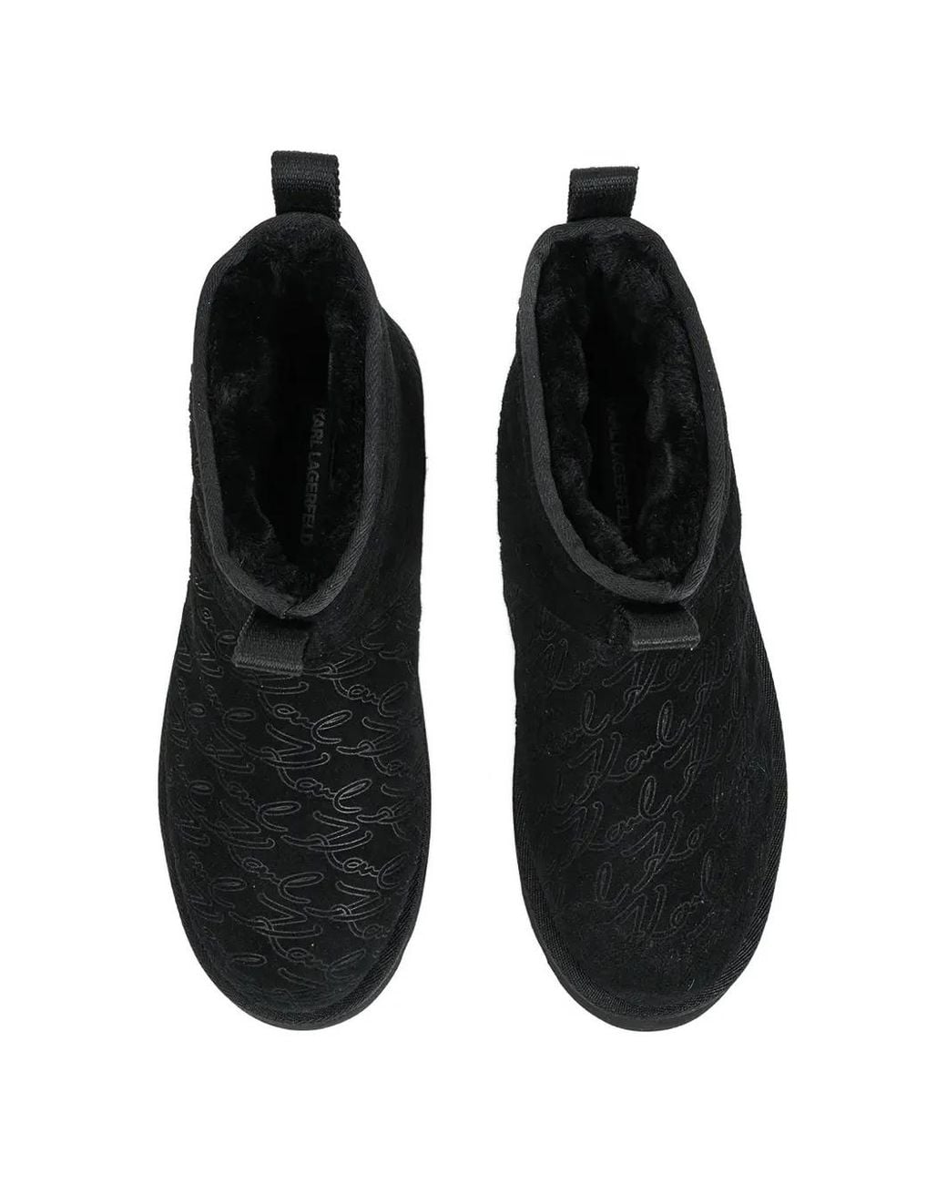 Karl Lagerfeld Black Skylar Boots