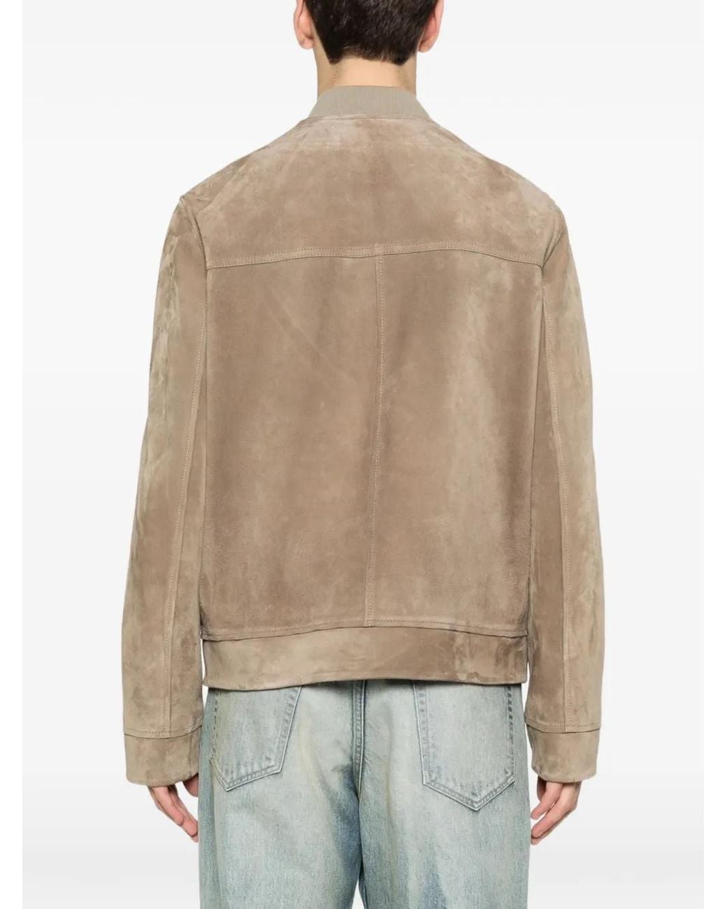 Yves Salomon Natural Suede Leather Jacket for men