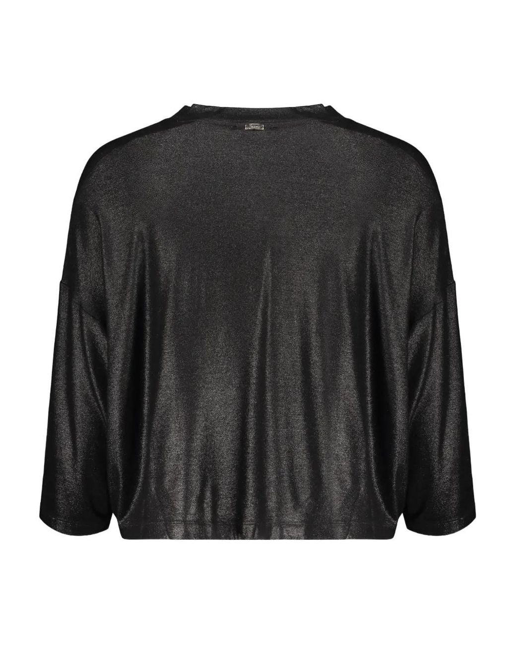 Herno Black Long Sleeve Tops