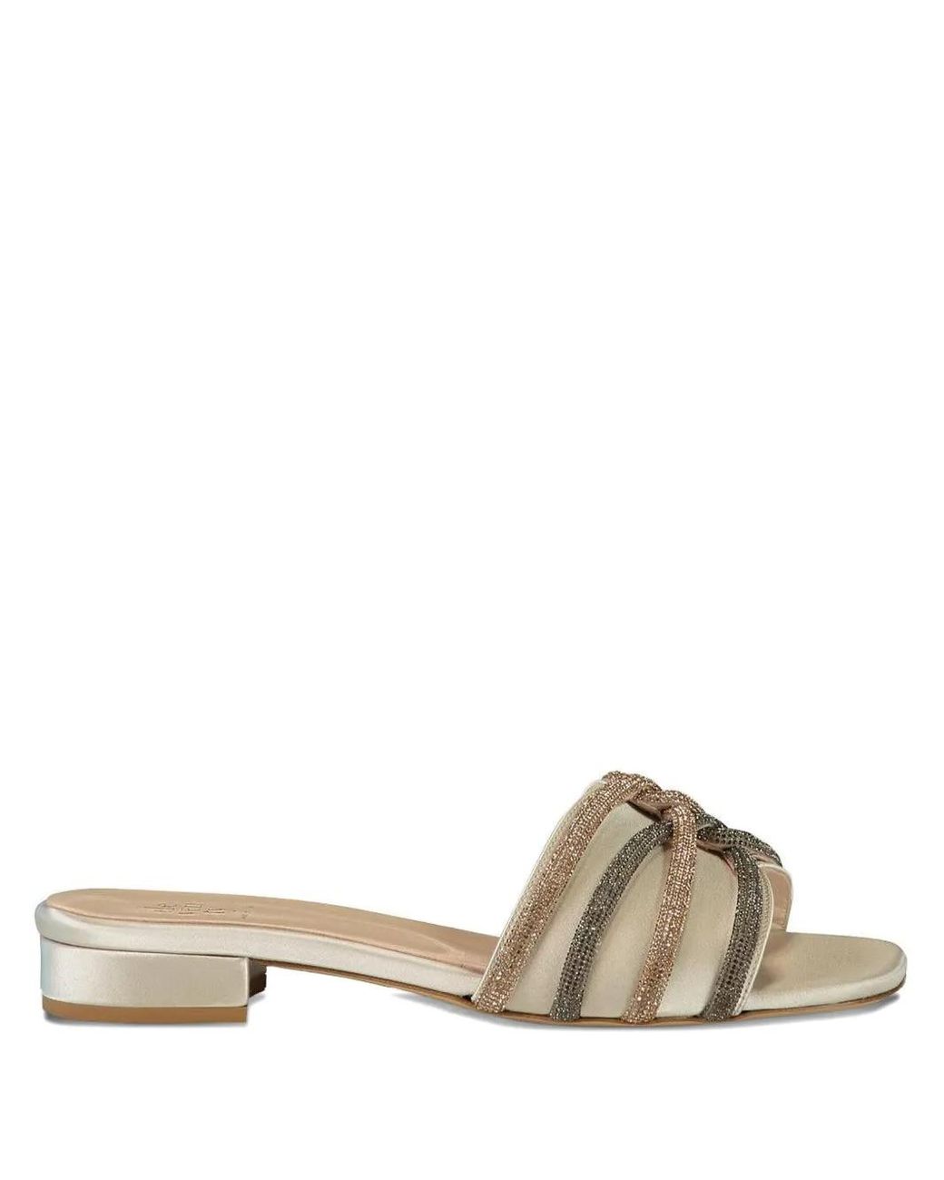 Eleventy Natural Crystal Sandals