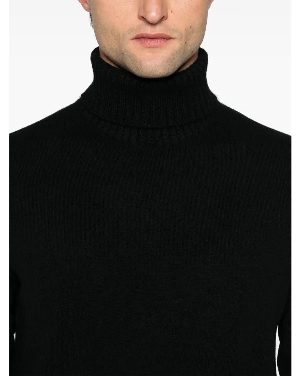 Ballantyne Black T Neck Sweater for men