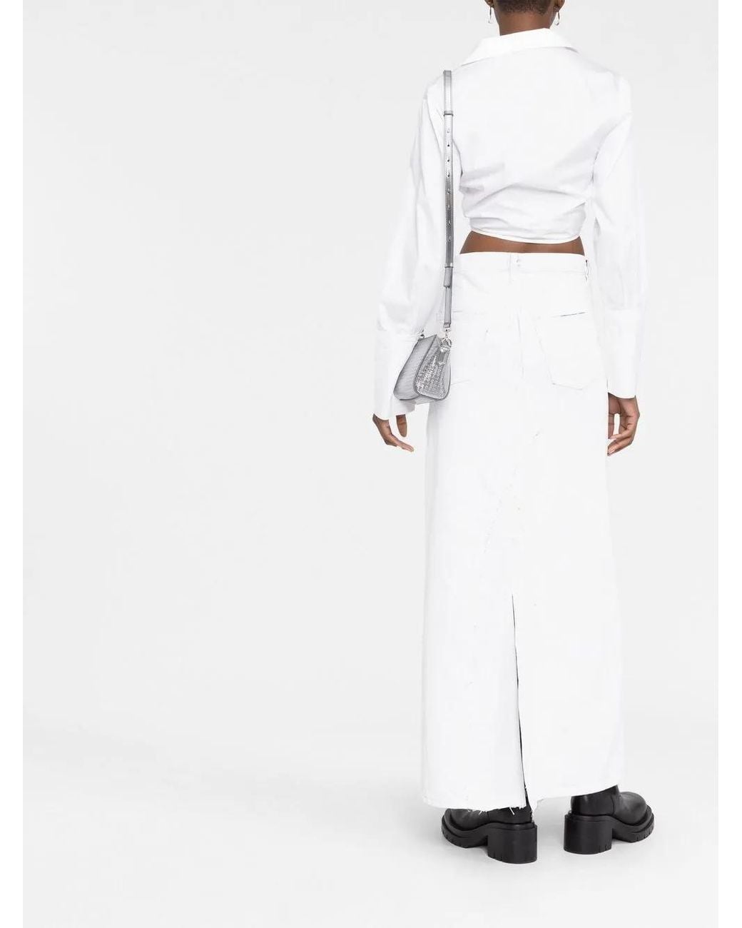 Maison Margiela White Denim Skirt