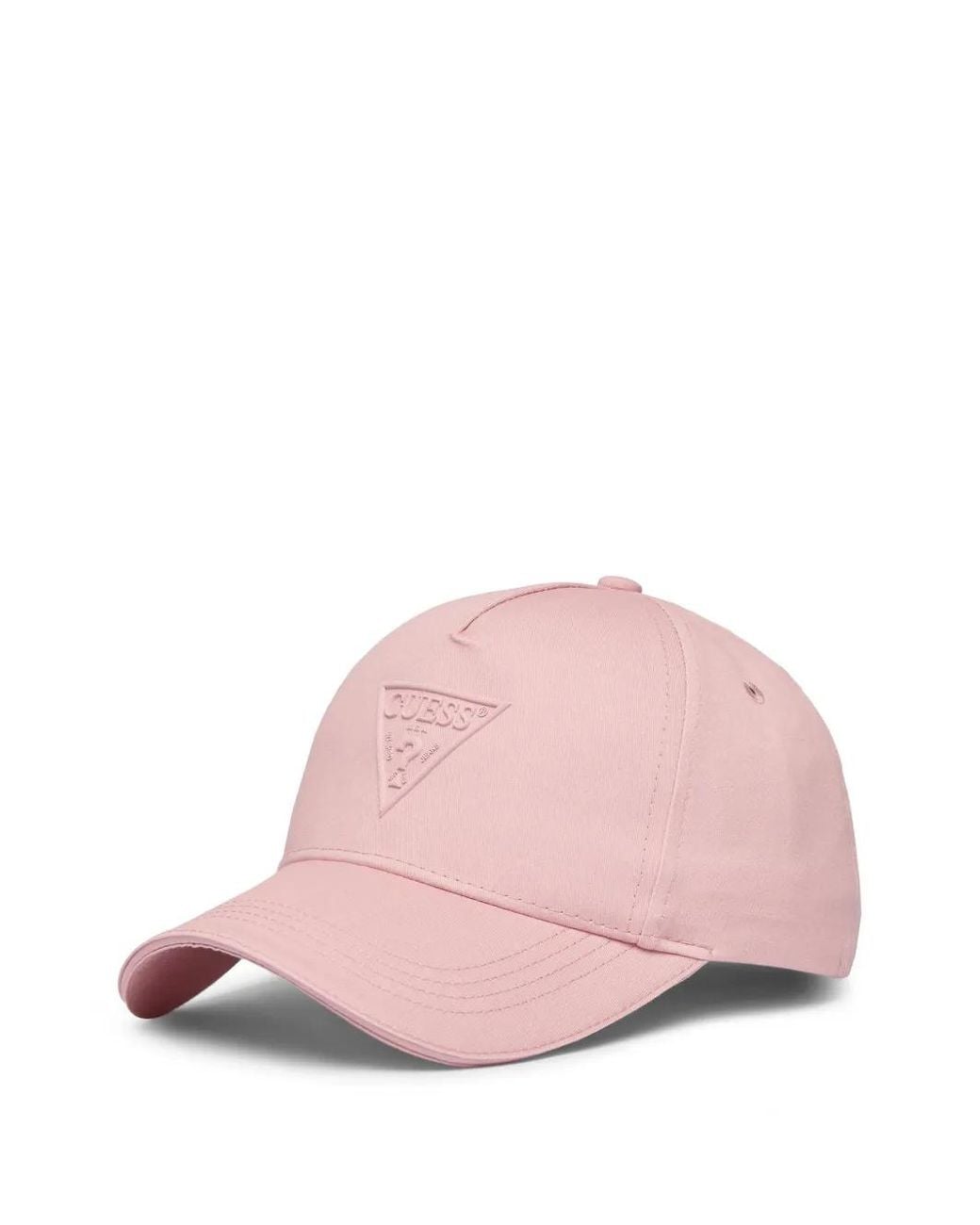 Guess Pink Embossed Logo-Patch Cap