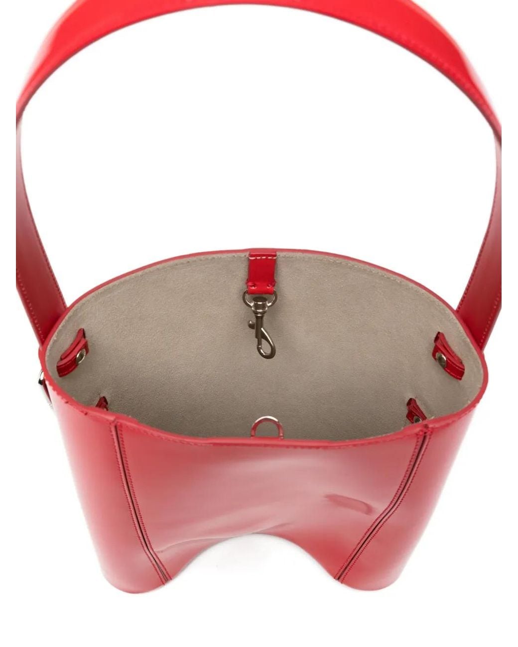Coperni Red Ergonomic Bucket Bag