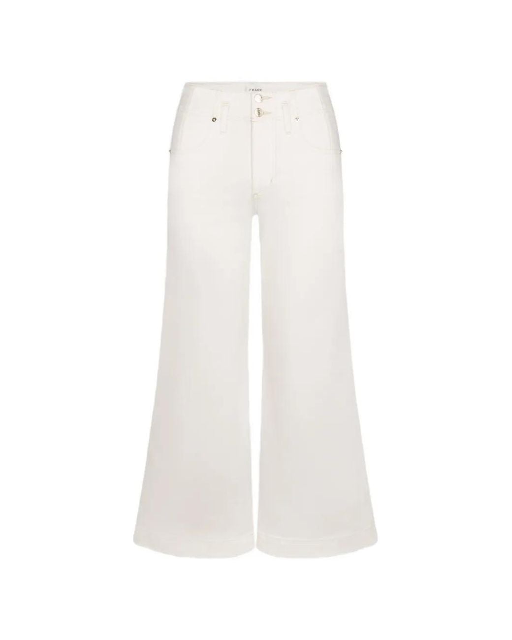FRAME White Jean Seamed