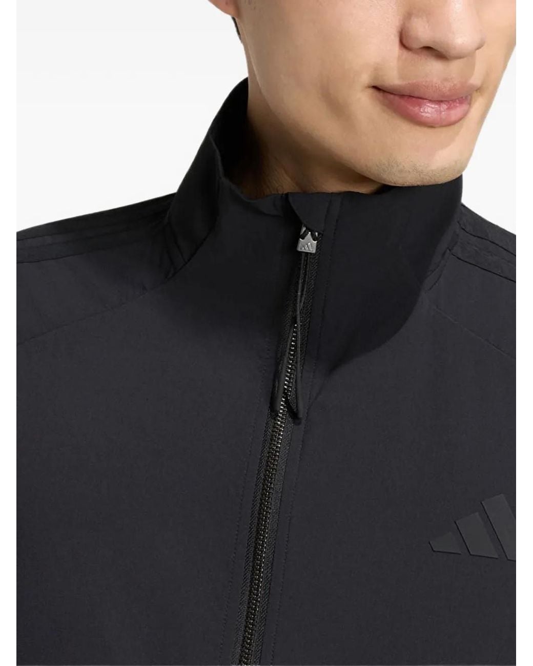 Adidas Blue City Tech 3-Stripes Track Top for men