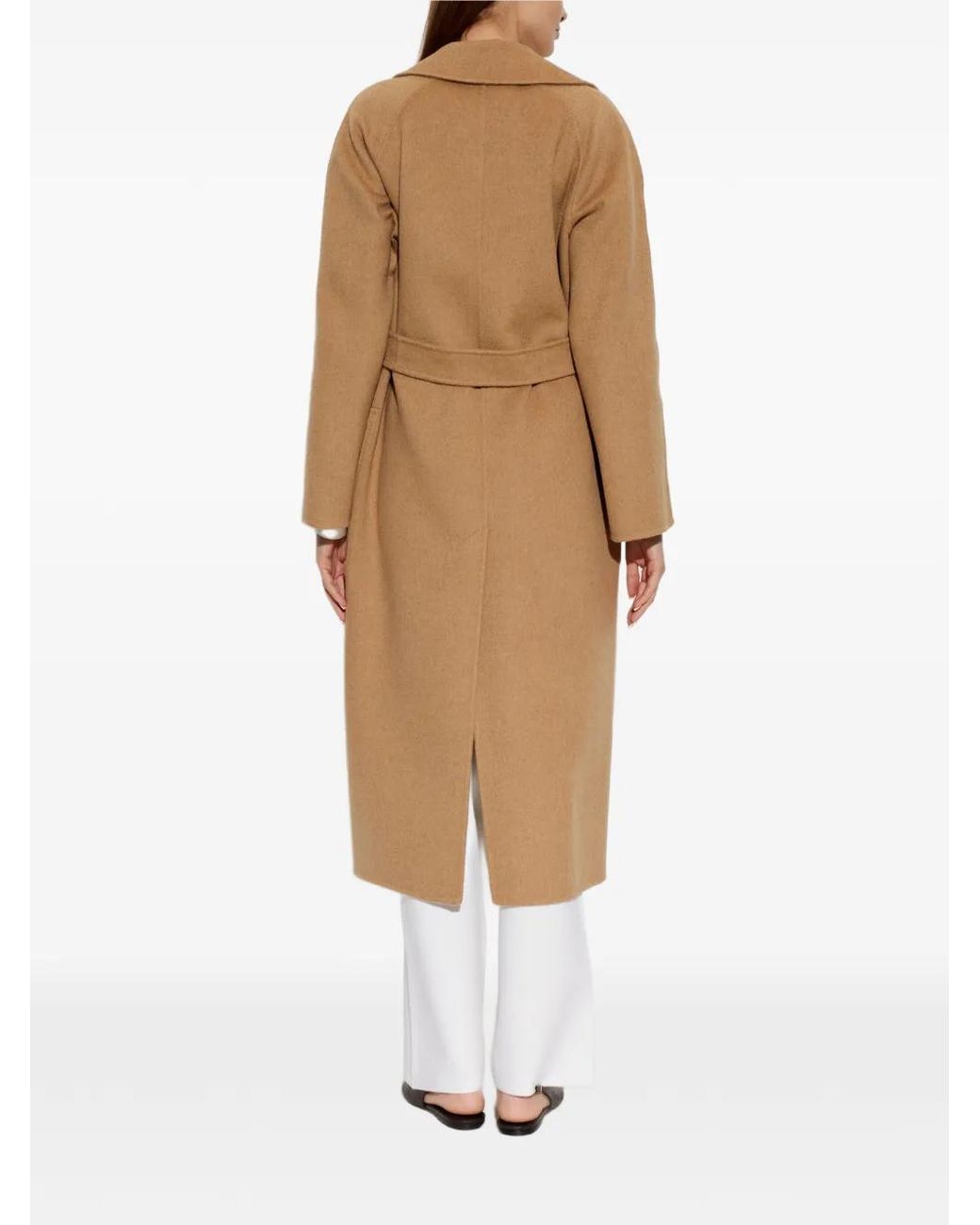 Max Mara Natural Long Camel Robe Coat