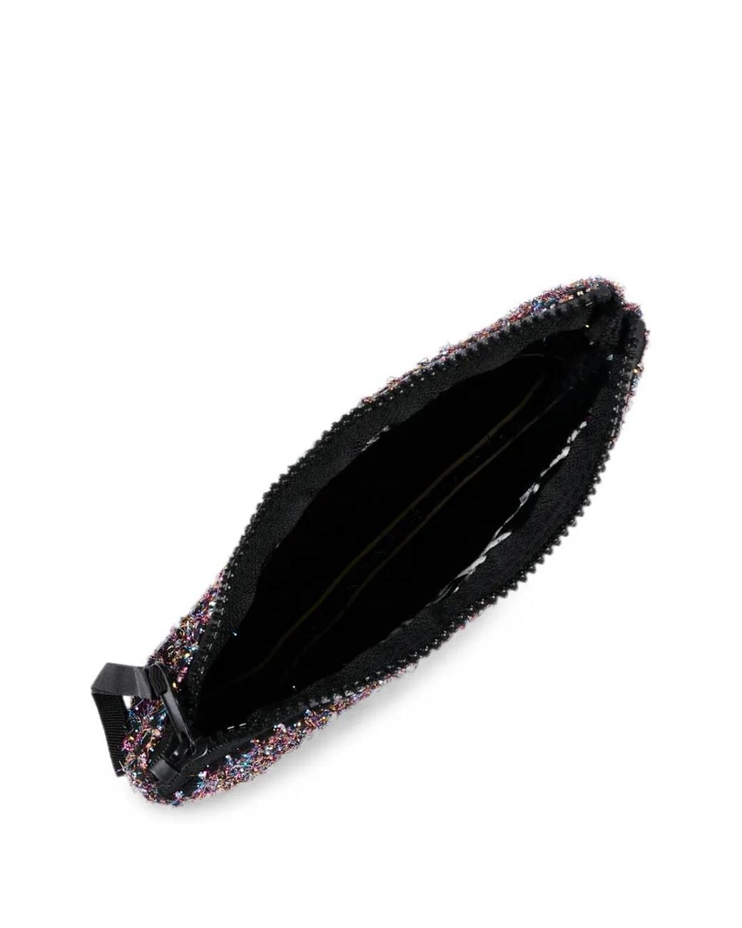 Mc2 Saint Barth Black Tweed Clutch Bag