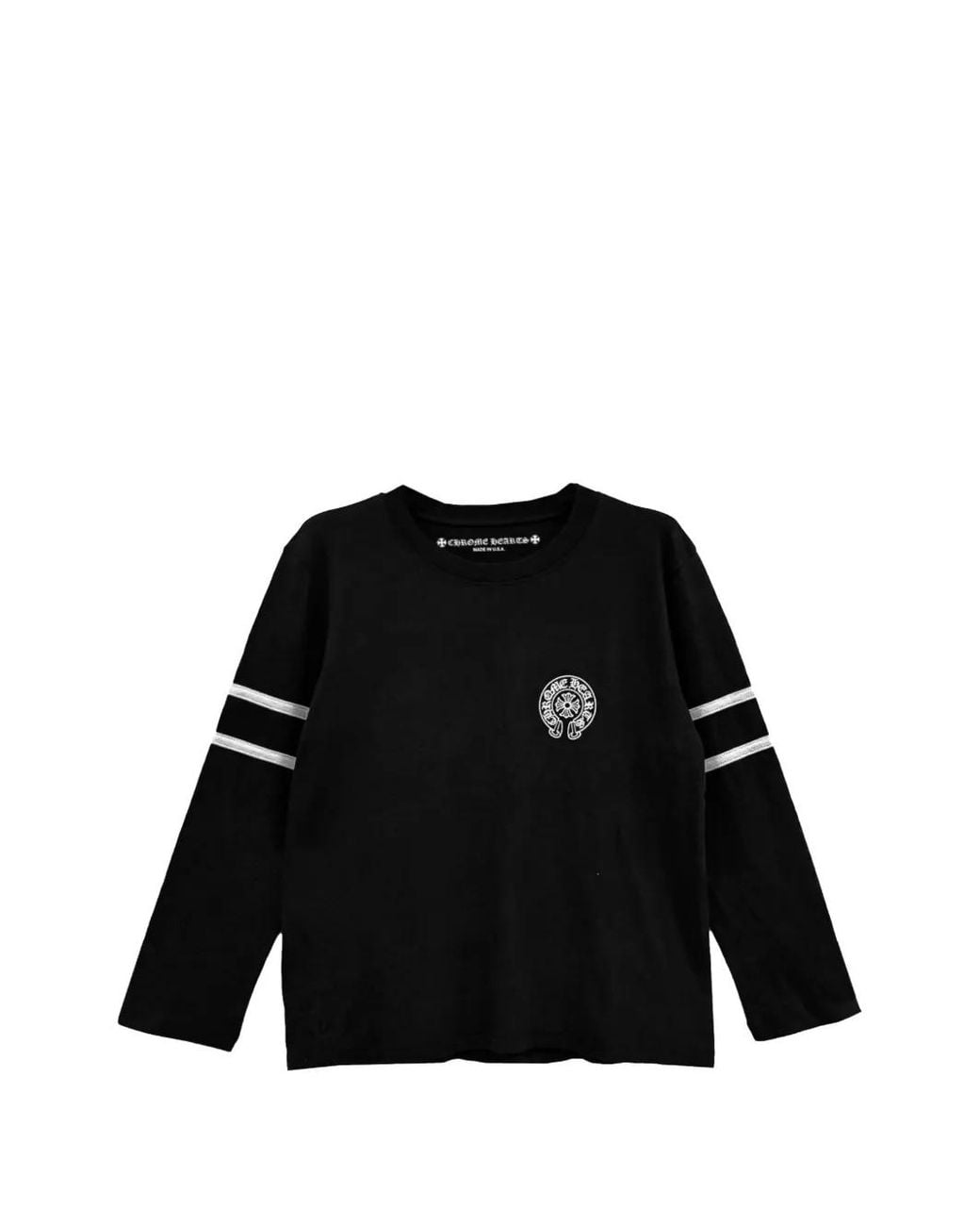 Chrome Hearts Black Horshoe Long-Sleeve T-Shirt for men