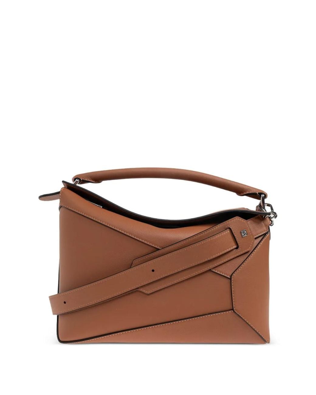 Loewe Brown Small Puzzle Edge Tote Bag