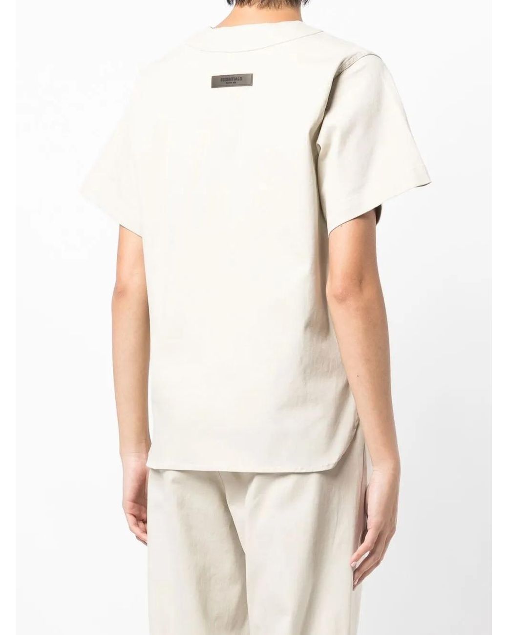 Fear Of God White Button-Up Short-Sleeved Shirt