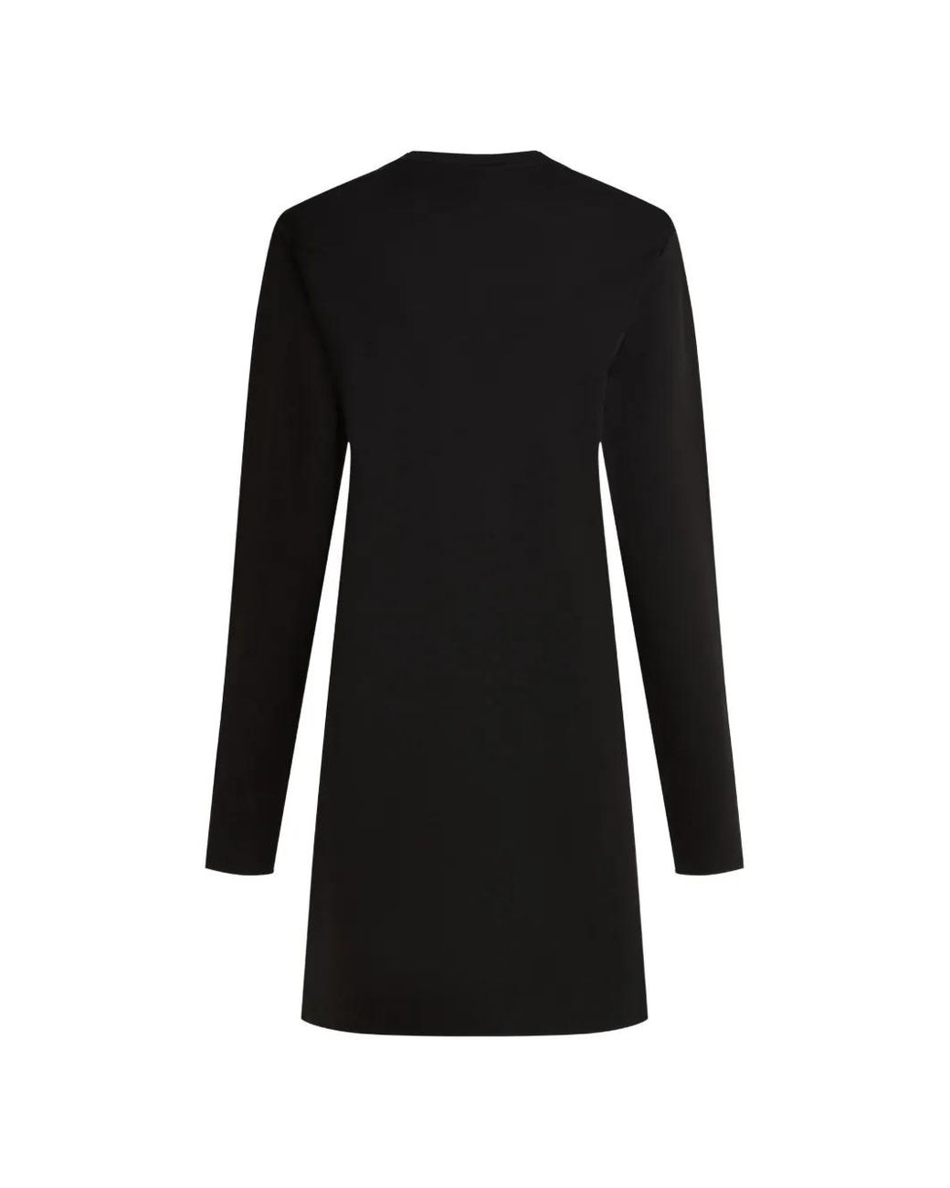 Karl Lagerfeld Black Cut-Out-Detail Mini Dress