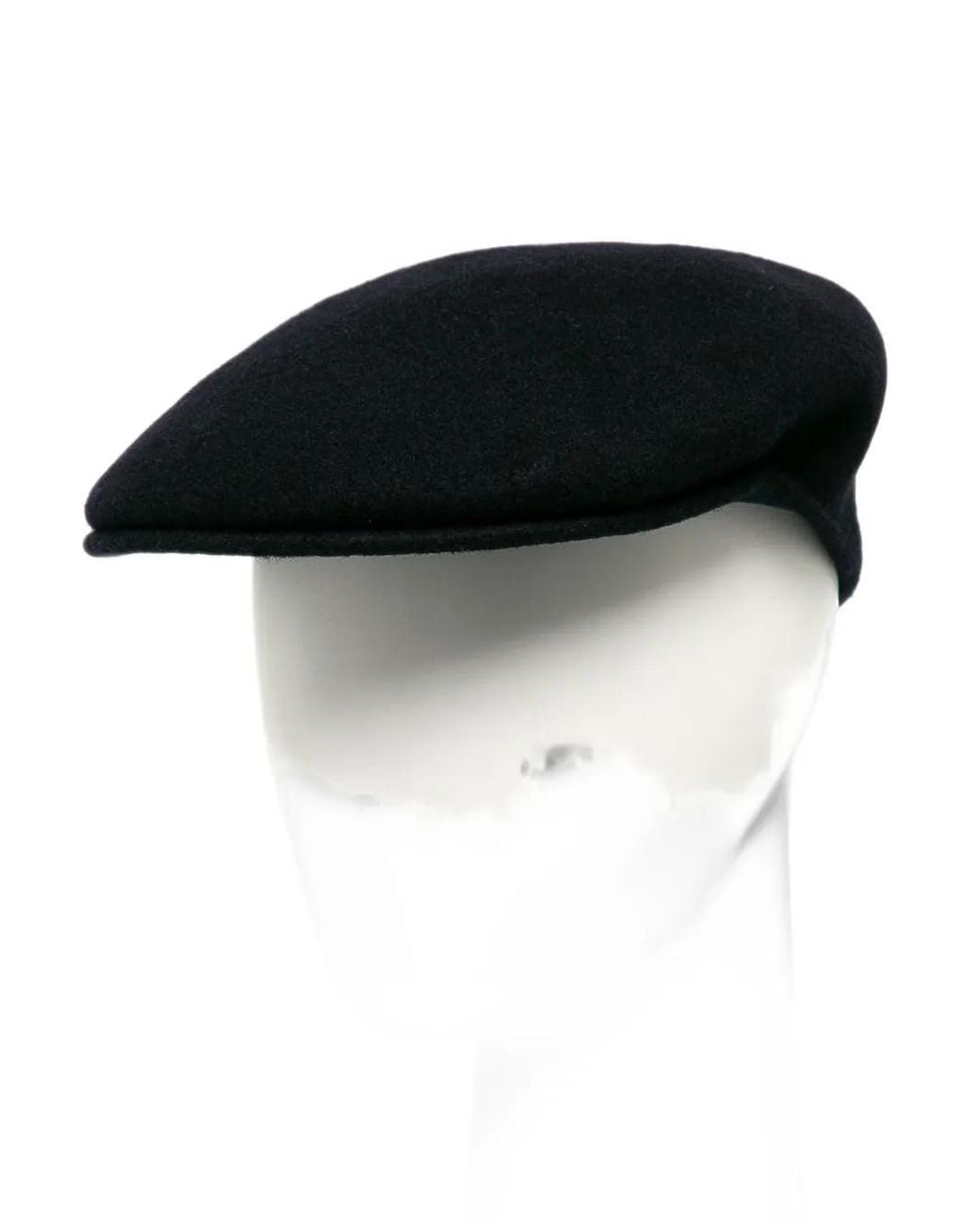 Kangol Black Wool Flat Cap for men