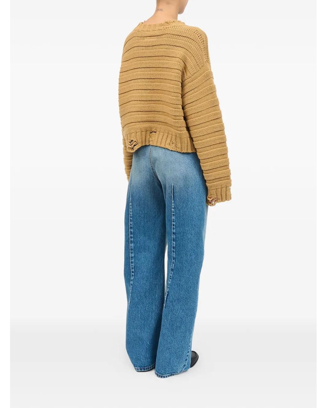 MM6 by Maison Margiela Natural Wool Jumper