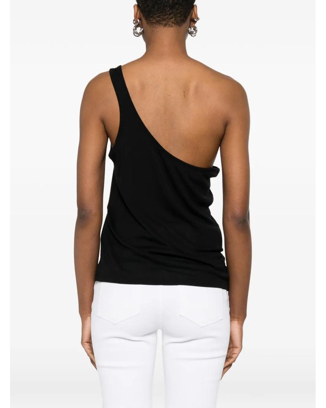 Top De Canalé Con Hombro Descubierto Tom Ford de color Black