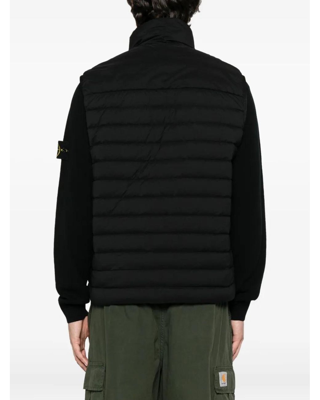 Stone Island Black Jackets for men