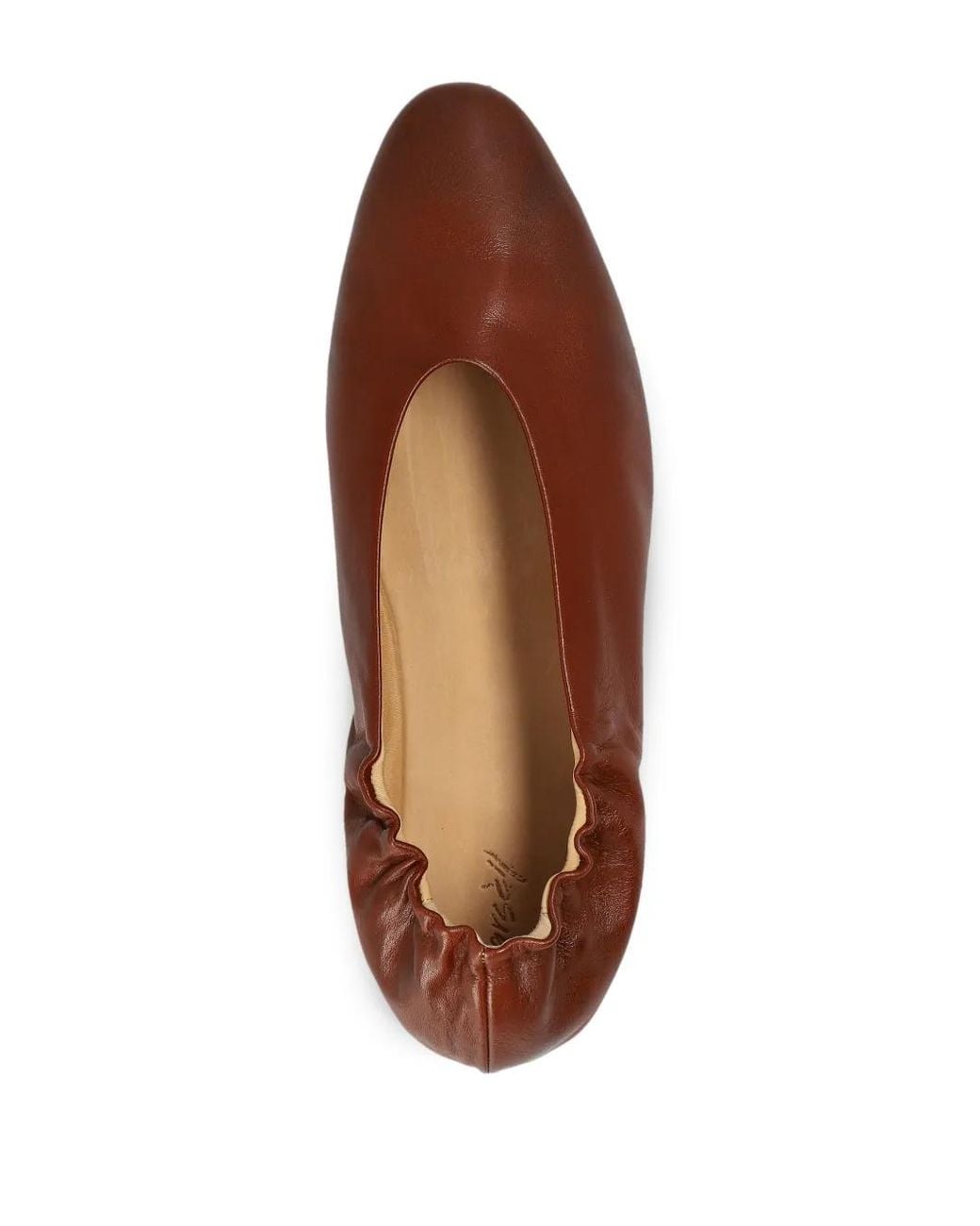 Marsèll Brown Strascico Ruffled Ballet Flats