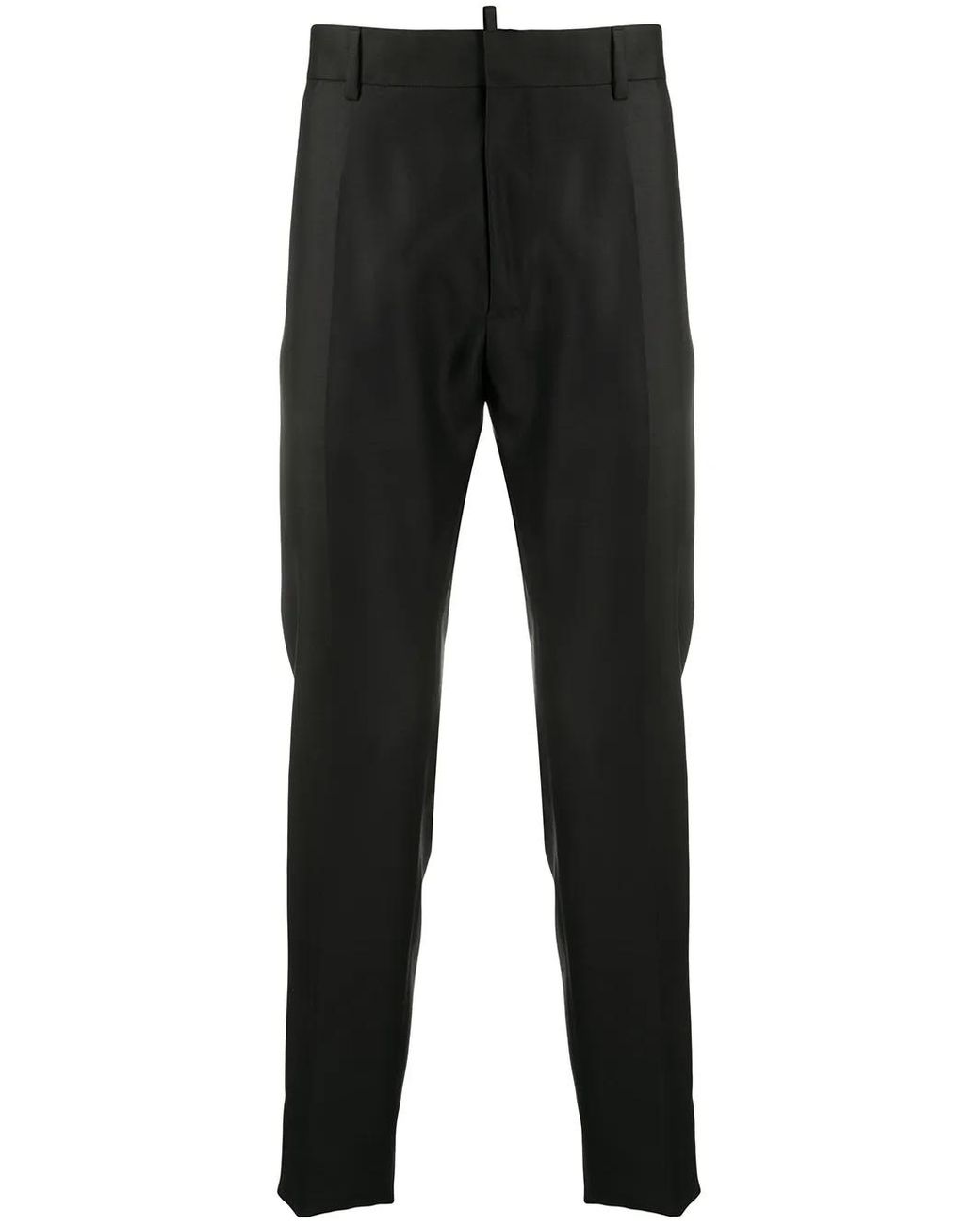 DSquared² Black Wool Tailored Trousers for men