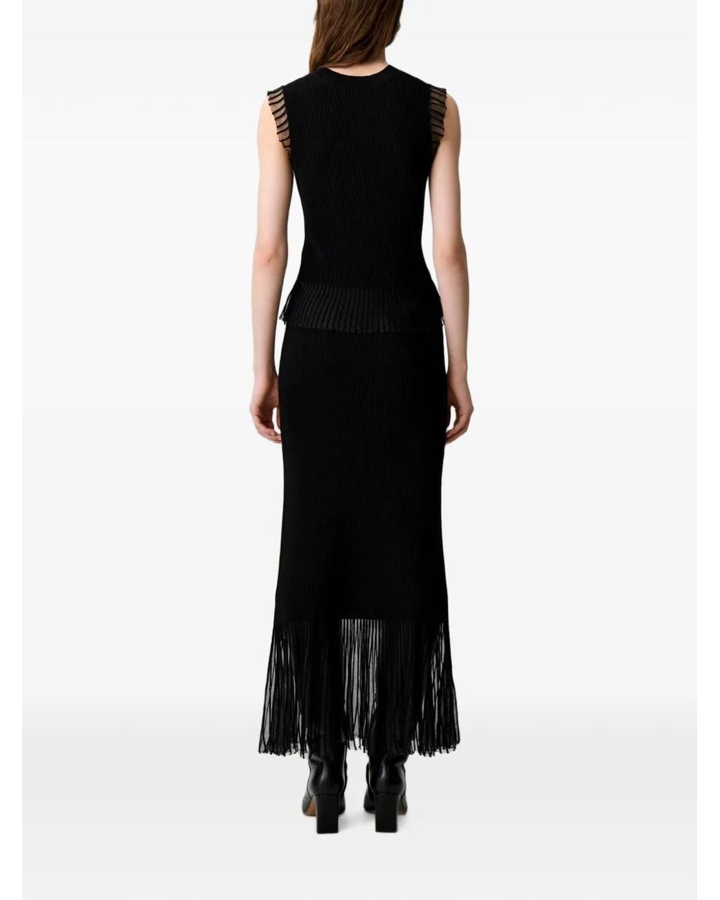Claudie Pierlot Black High Neck Knit Top
