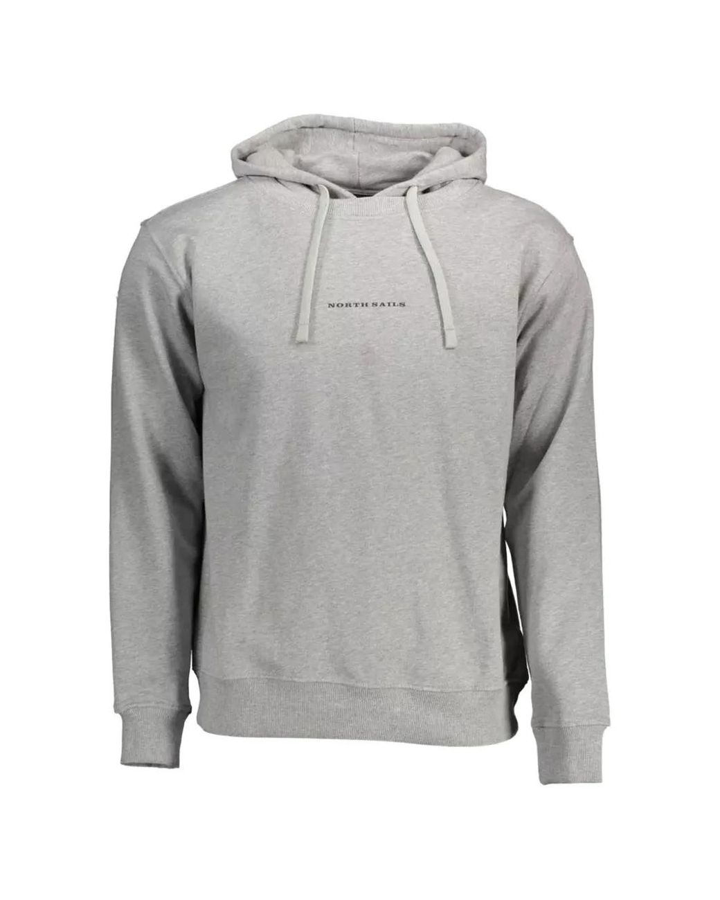 North Sails Gray Logo-Print Hoodie for men