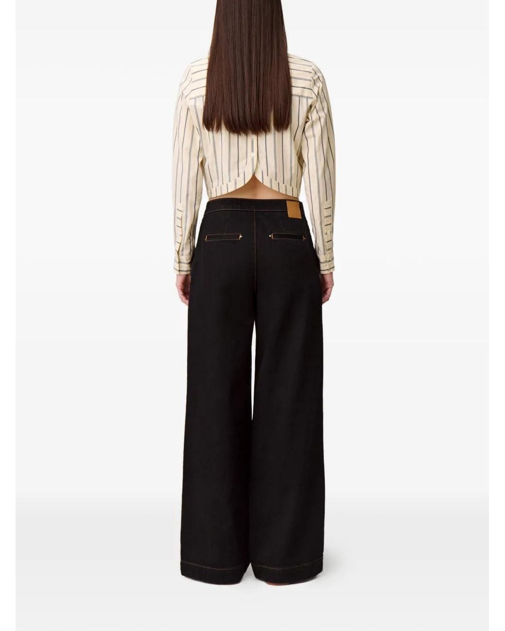 Claudie Pierlot Black Denim Sailor Jeans