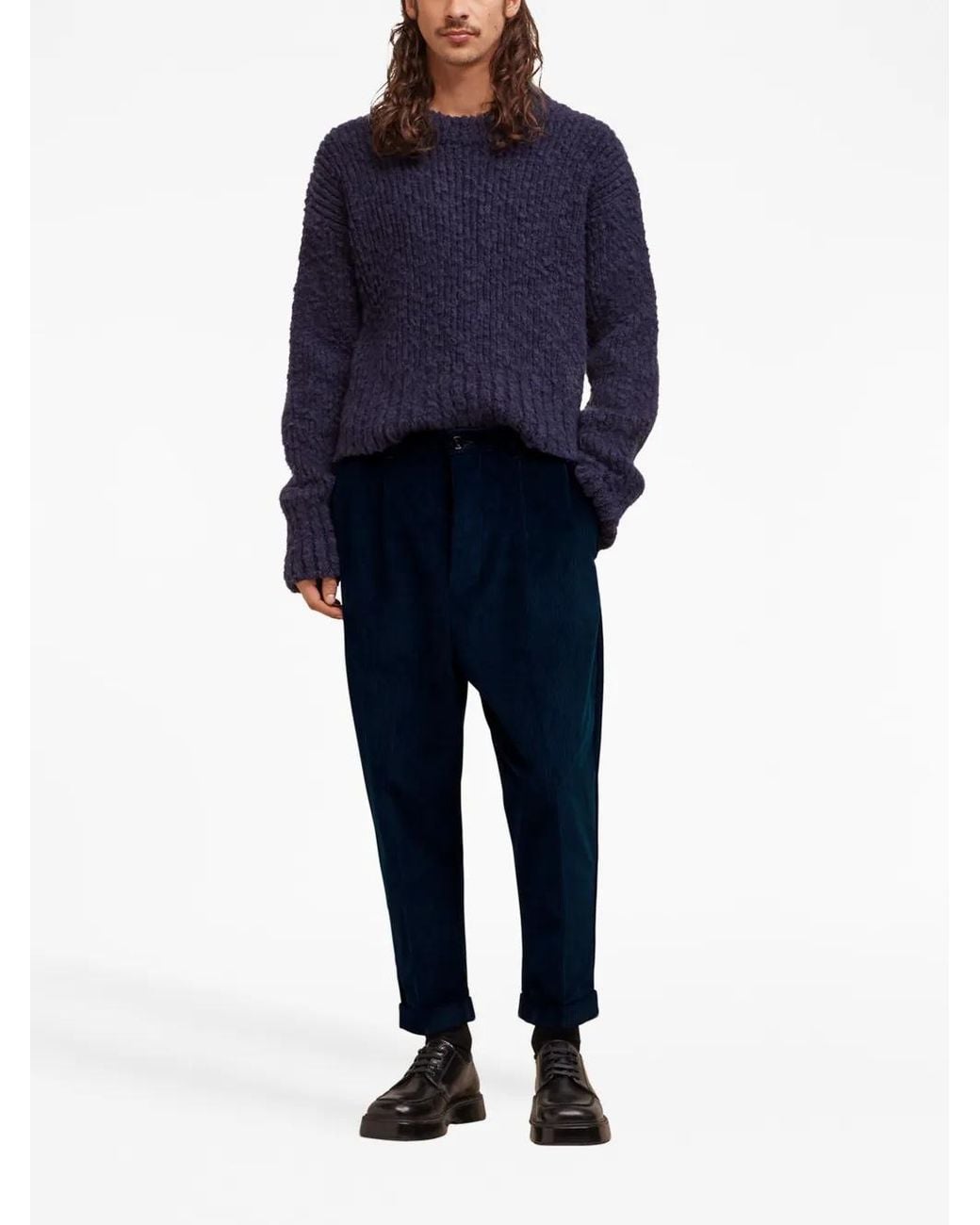 AMI Blue Ami Trousers for men