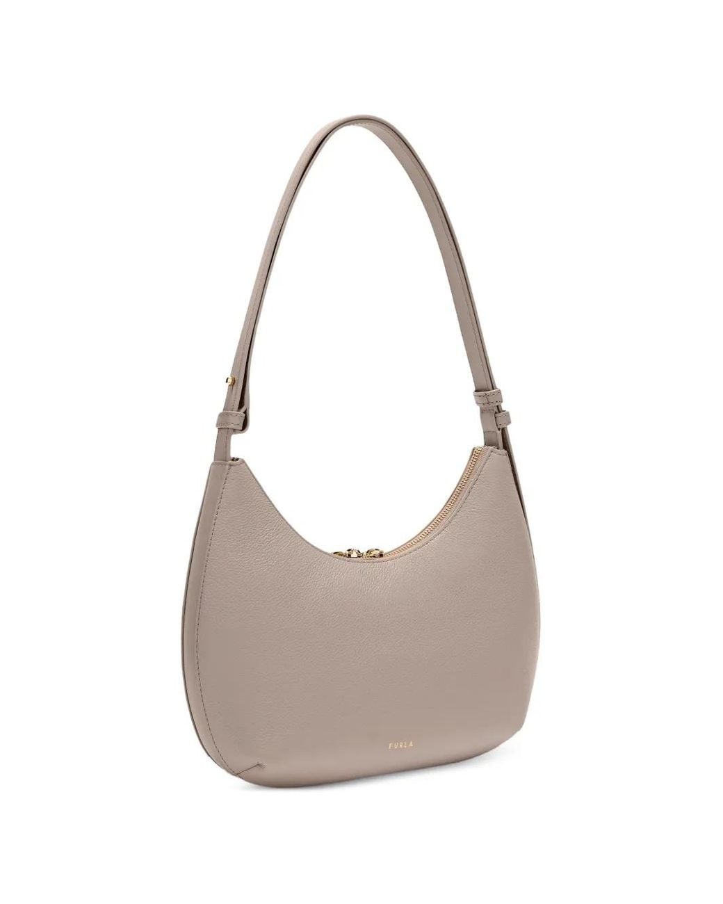 Furla Gray Goccia Shoulder Bag S