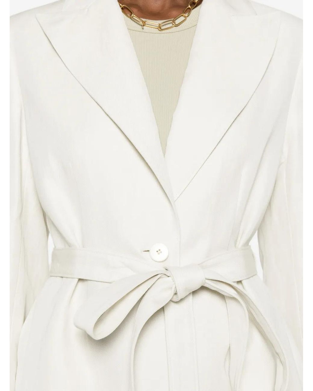 Joseph White Vinca Belted Jacket
