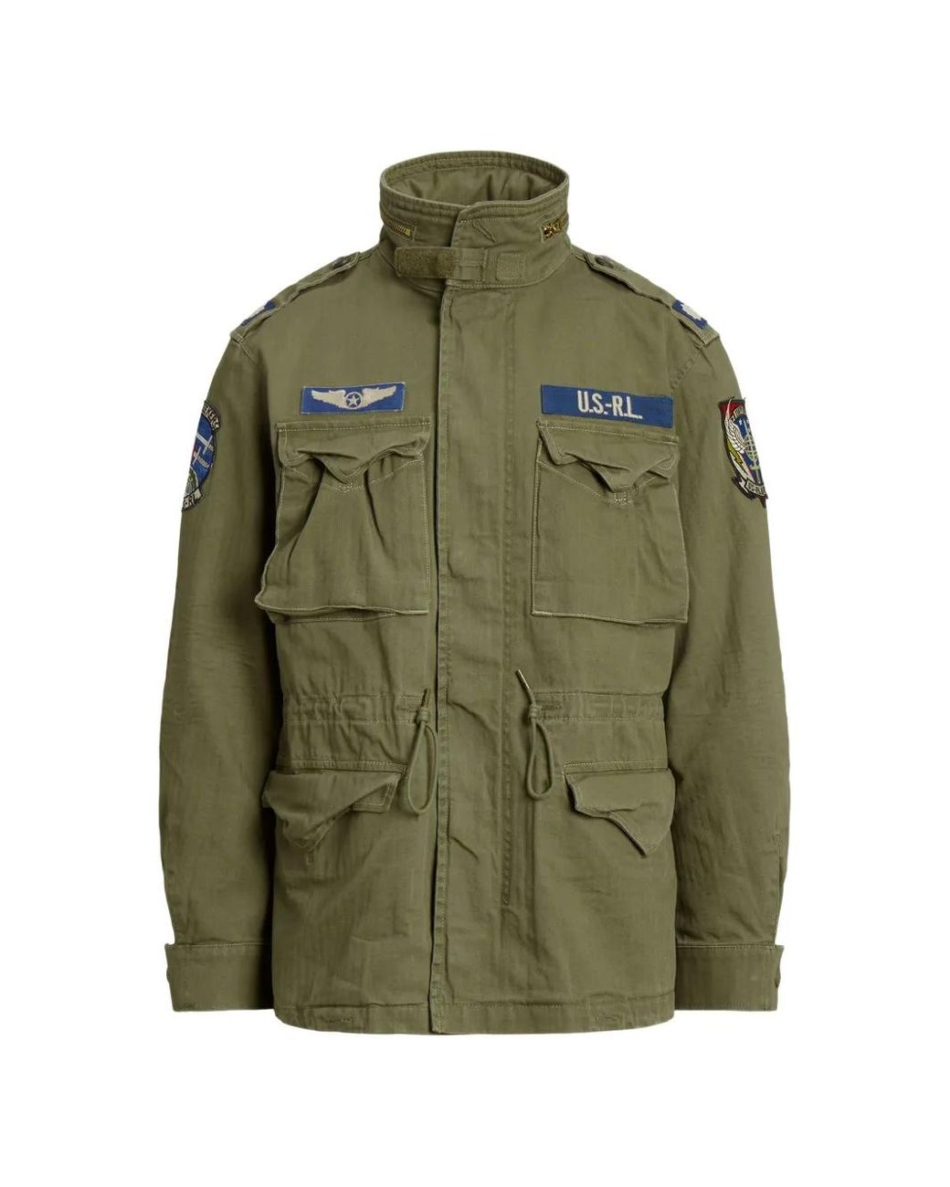 Polo Ralph Lauren Green Patch-Embellished Field Jacket for men