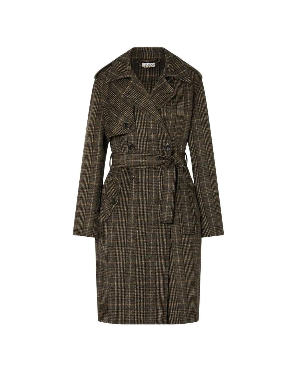 Liu Jo Brown Long Wool Coat