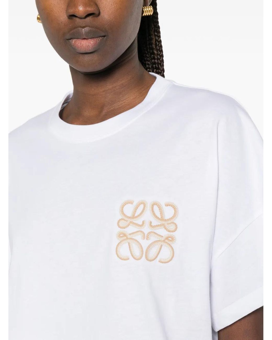 Loewe White Paula's Ibiza Logo Cotton T-Shirt