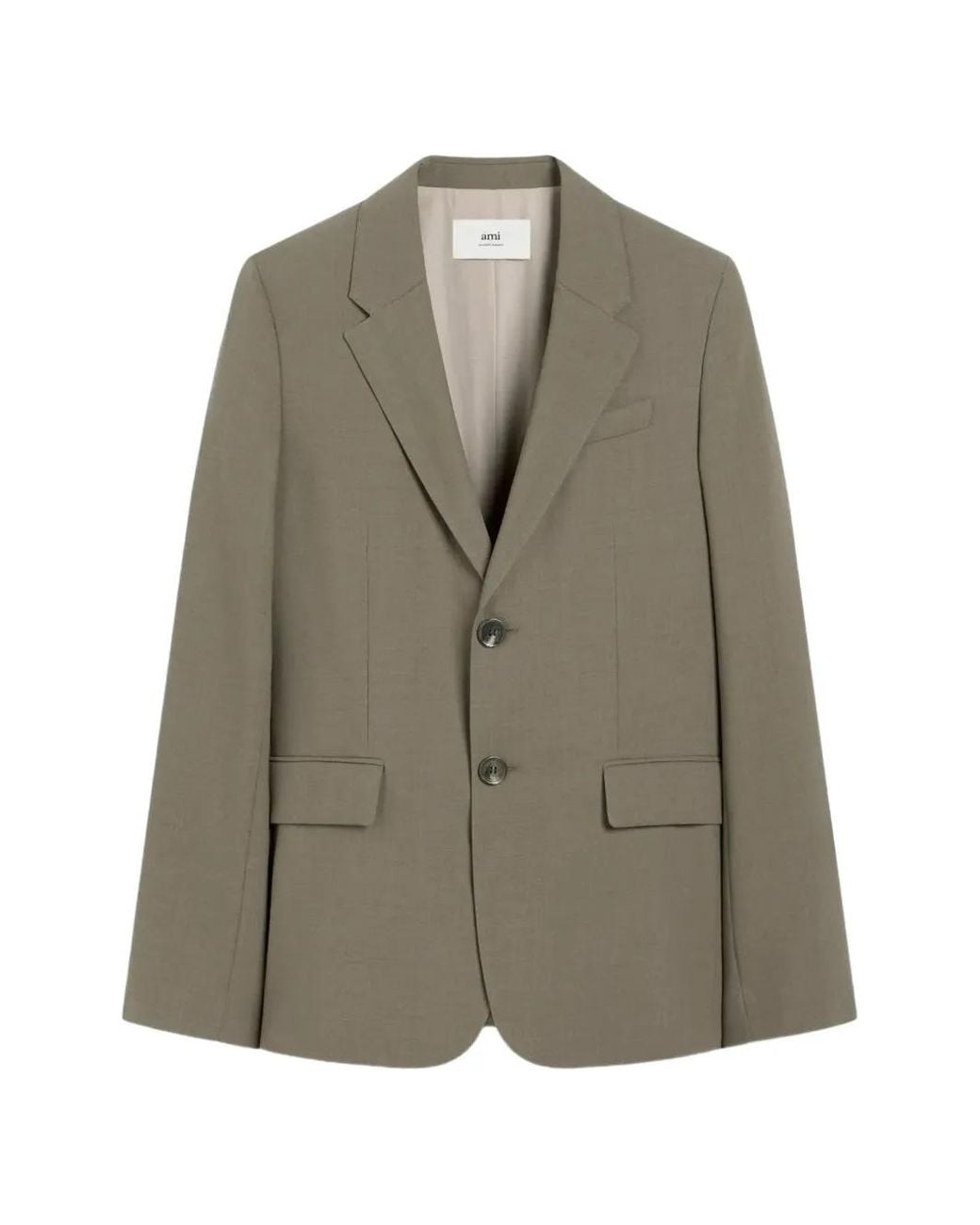 AMI Green Two-Button Jacket for men