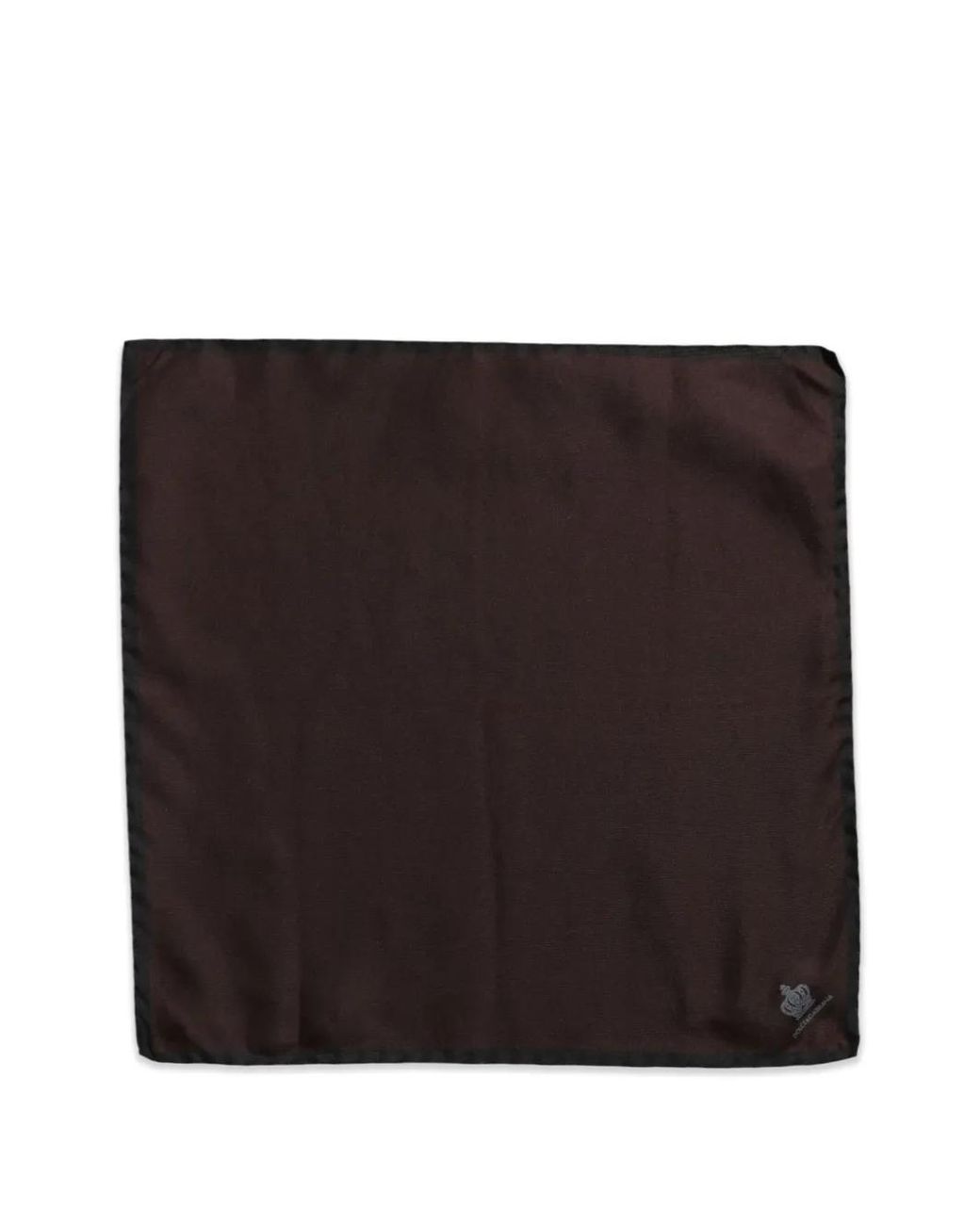 Dolce & Gabbana Black Dg Crown Pocket Square for men
