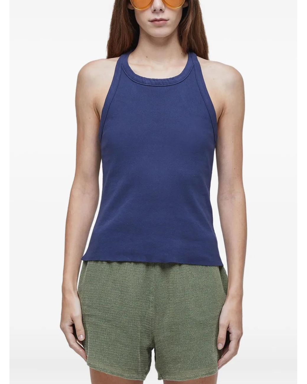 Osklen Blue Racer-Back Top
