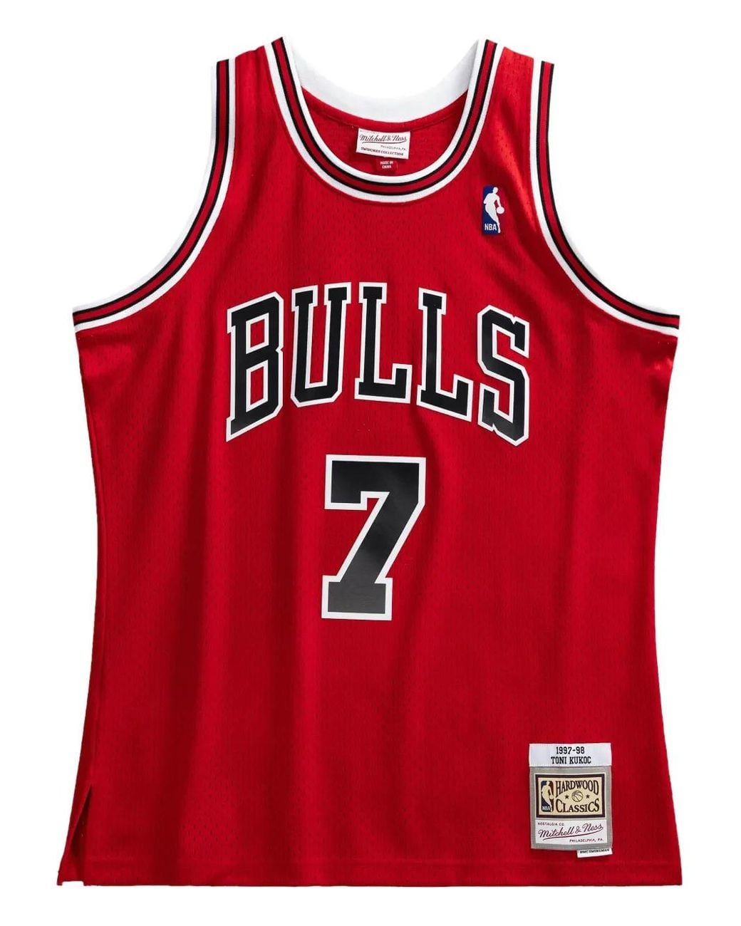 Mitchell & Ness Red X Nba Bulls 97 Toni Kukoc Swingman Tank Top for men