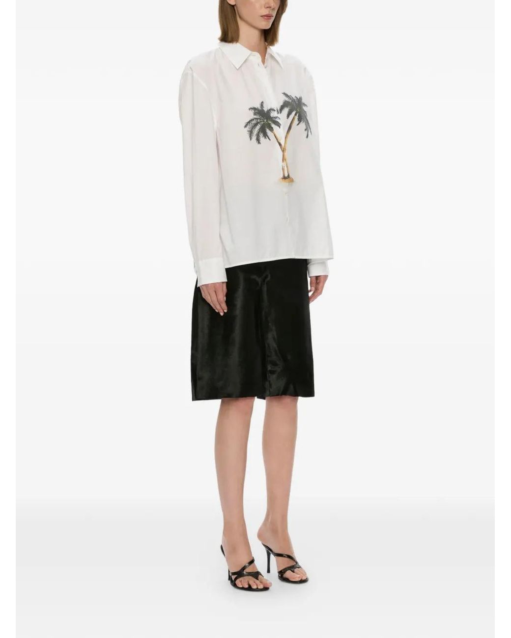 Christopher Esber Natural Mirage Palm Shirt