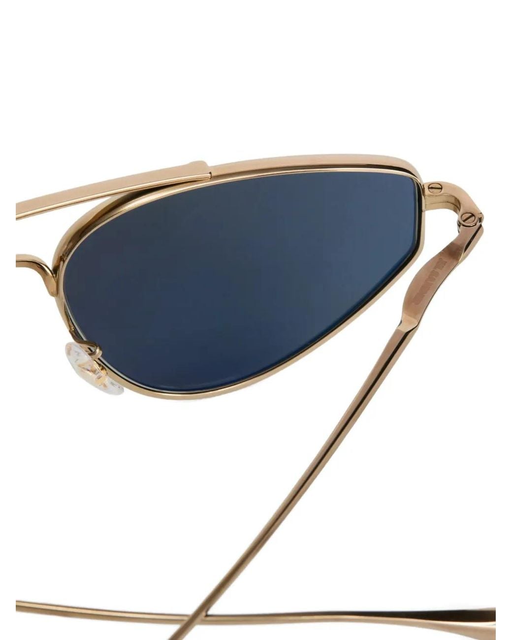 Jil Sander Blue Pilot-Frame Sunglasses