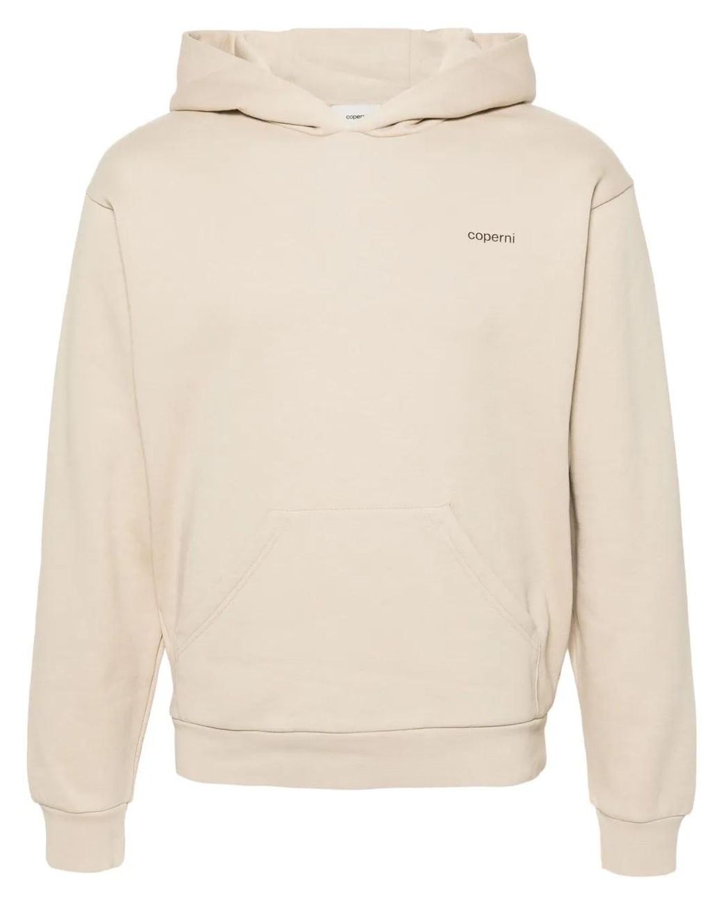 Coperni White Horn Logo-Print Hoodie