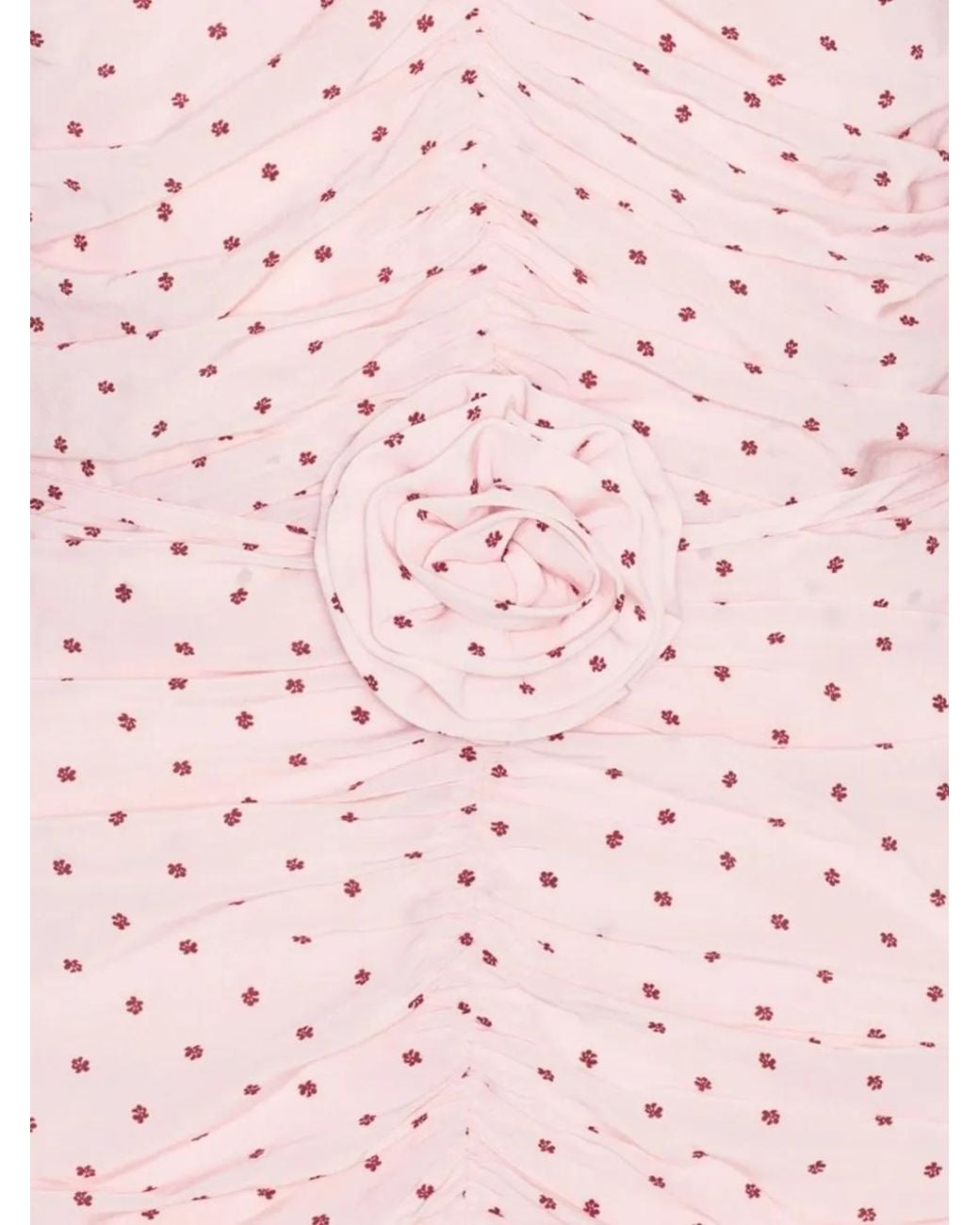 ROTATE BIRGER CHRISTENSEN Pink Robe Courte Froncée En