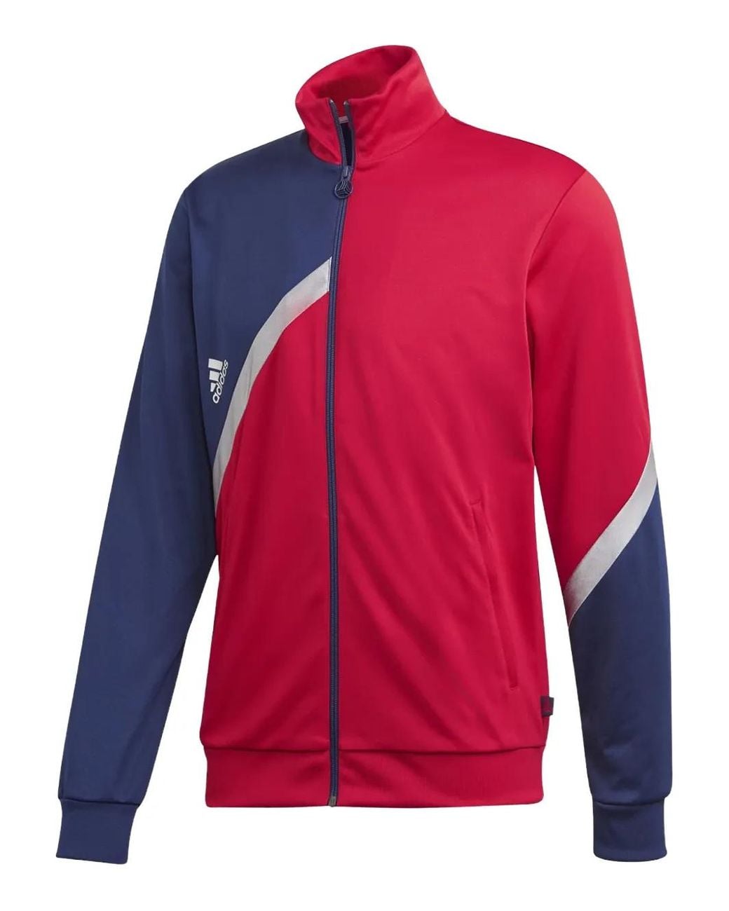 Adidas Gestreept Lichtgewicht Jack in het Red voor heren