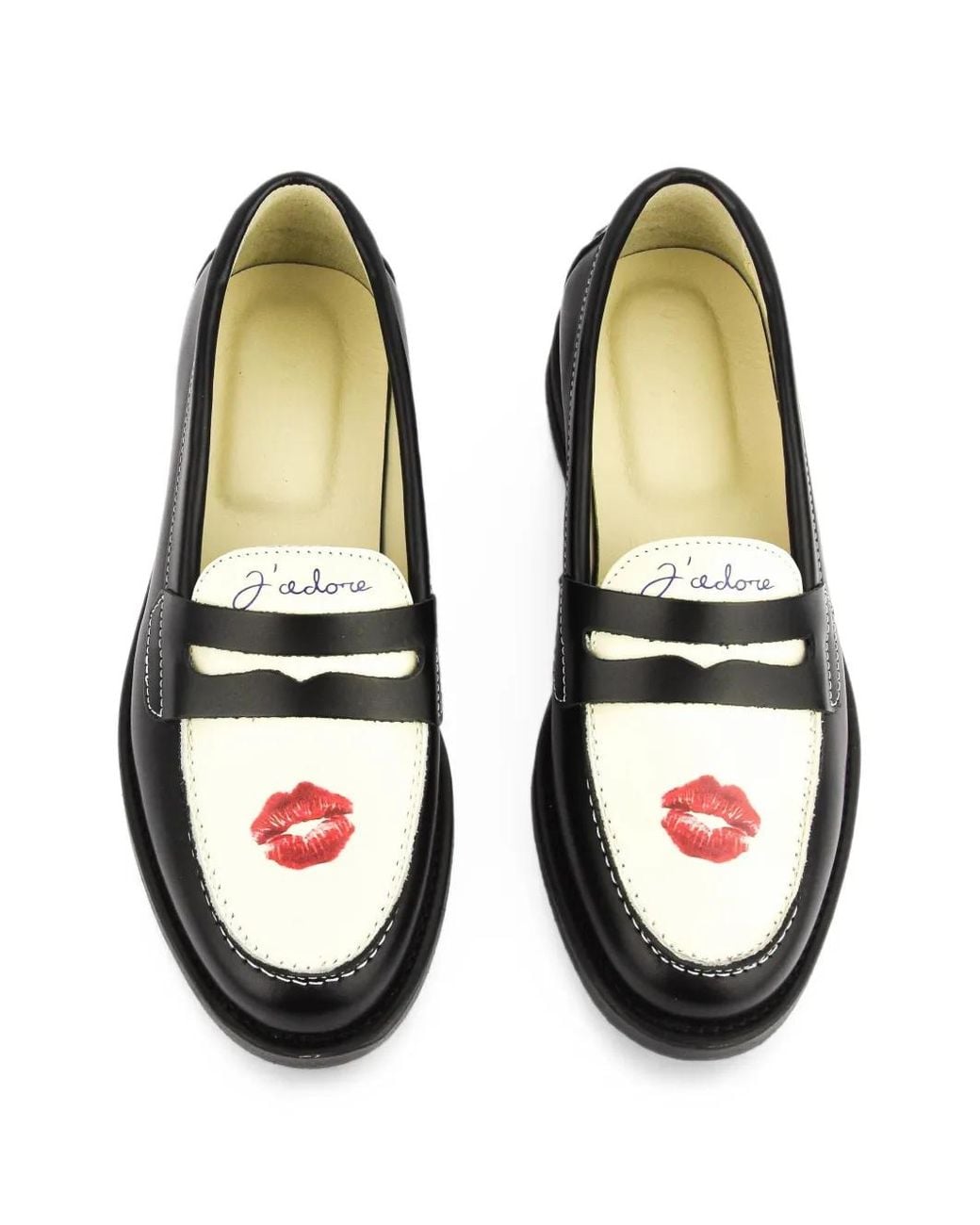 Duke & Dexter Black Wild Kiss Loafers