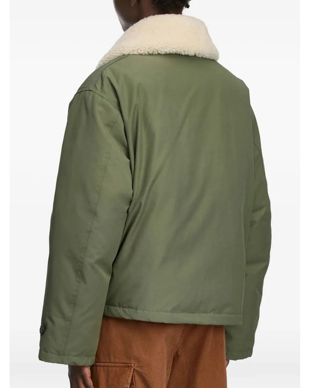 Canada Goose Green Scout Shearling-Collar Flap-Pocket Jacket