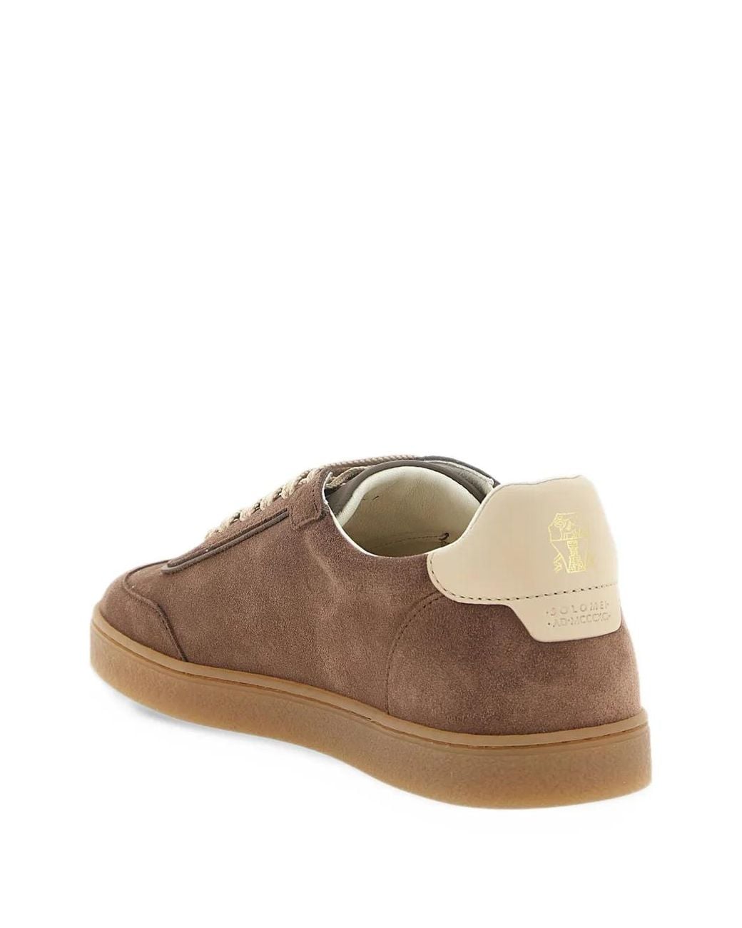 Brunello Cucinelli Brown Suede Sneakers for men