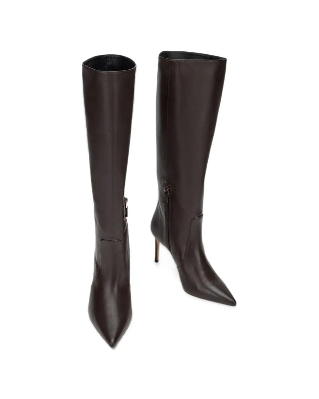 Stuart Weitzman Black Stuart Power Pointed-Toe Boots