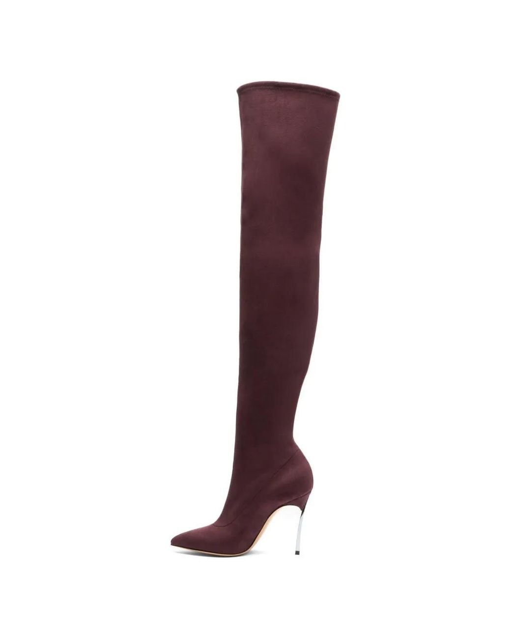 Casadei Purple Blade Over-The-Knee Boots