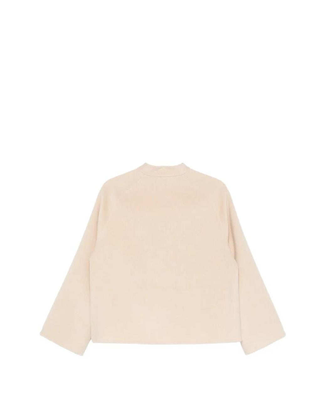 ROSSO35 Natural Button-Fastening Raglan-Sleeve Jacket